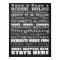 Nana & Papa's House Rules Chalkboard Poster