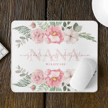 Nana Personalized Floral Mousepad<br><div class="desc">Let your Nana know how much you love her with this personalized watercolor floral mousepad!</div>