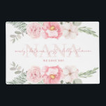 Nana Personalized Floral Placemat Laminated Place Mat<br><div class="desc">Let your Nana know how much you love her with these personalized watercolor floral place mats!</div>