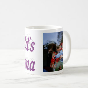 Nana Photo purple text Coffee Mug
