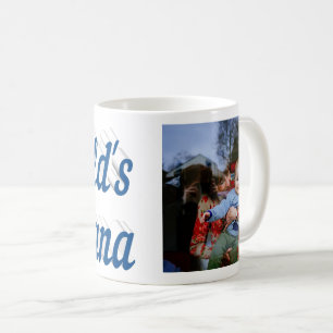 Nana Photo sea blue text Coffee Mug