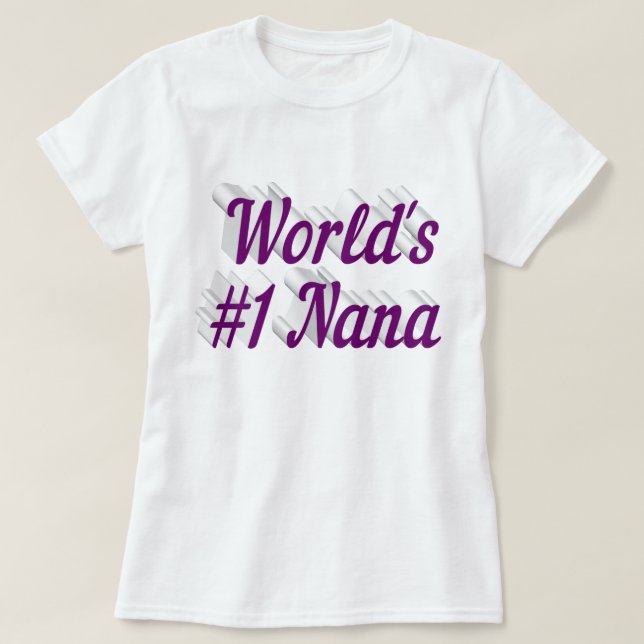 Nana purple text T-Shirt (Design Front)