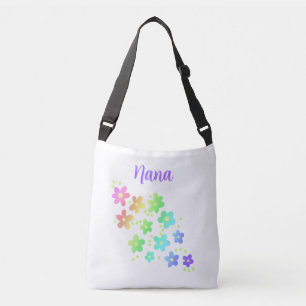 Nana Rainbow Flowers Crossbody Bag