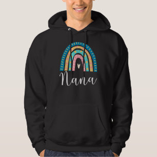 Nana Rainbow For Grandma Family Matching Birthday Hoodie