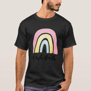 Nana Rainbow For Women Grandma Mother's Day Christ T-Shirt