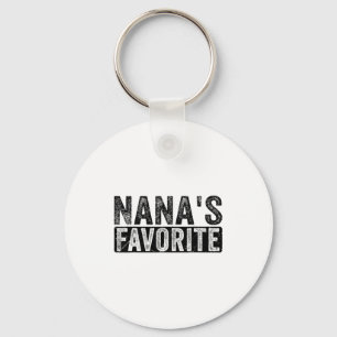 Nana’s Favorite Cute Family Granhild Quote Proud G Keychain