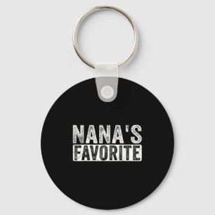 Nana’s Favorite Cute Family Granhild Quote Proud G Keychain