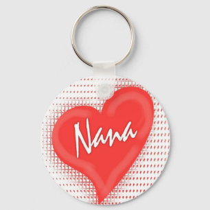 Nana`s Heart Keychain