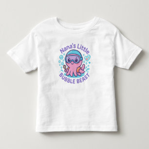 Nana’s Little Bubble Beast Cute Octopus Toddler T-shirt