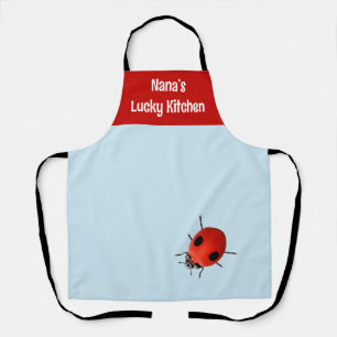 Nana’s Lucky Kitchen Ladybug Apron