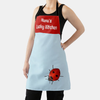Nana’s Lucky Kitchen Ladybug Apron