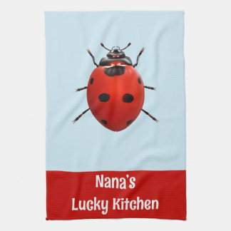 Nana’s Lucky Kitchen Ladybug Towel