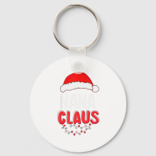 Nana Santa Claus Christmas Matching Costume Keychain