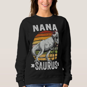 Nana Saurus Dinosaur Nanasaurus Family Matching T Sweatshirt