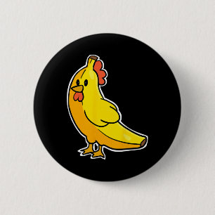 Nana Shaped Chicken Nana 2 Inch Round Button