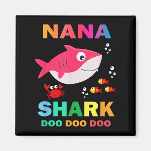 Nana Shark Shirt, Fathers Day Gift From Wife Son D Magnet