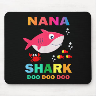 Nana Shark Shirt, Fathers Day Gift From Wife Son D Mouse Pad