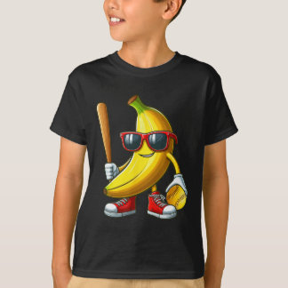 Nana Sungles Playing Softll Funny Fruit Sport Play T-Shirt
