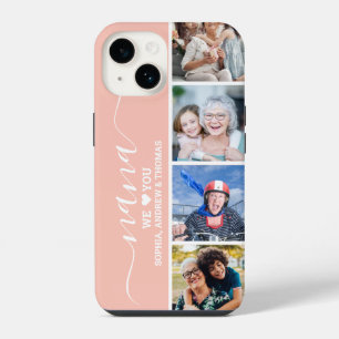 Nana we Love You Collage Photo Grandchildren iPhone 14 Case