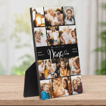 Nana We Love you Hearts DIY Modern Photo Collage Plaque<br><div class="desc">We love you Nana! Cute, modern custom family photo collage plaque to show grandma how much she's loved. We love this hand lettered script design with heart flourishes, making this a heartfelt keepsake gift for a beloved grandparent. Personalize with 12 favourite pictures and your personal message and names. Available in...</div>