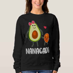 Nanacado Cute Avocado Pregnant Mom Women Sweatshirt