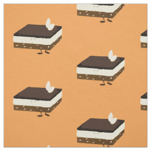 Nanaimo bar smiling fabric