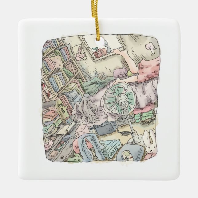 Nanana Nagare Ceramic Ornament (Front)