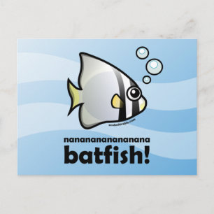 nananananananana Batfish! Postcard