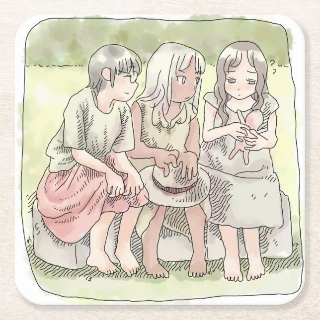 Nananyayaji Square Paper Coaster (Front)