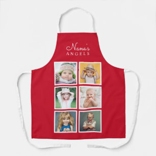 Nana's Angels Custom Six Photo Template Apron