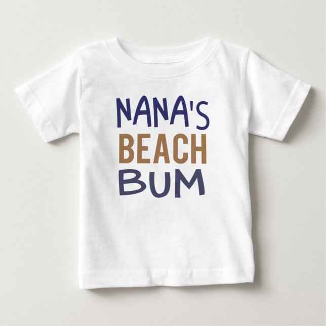 Nana's Beach Bum Toddler Tee (Front)