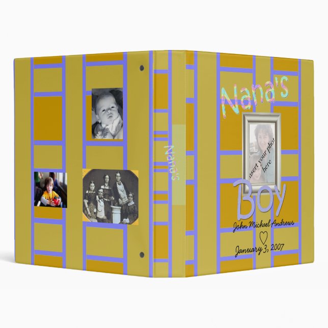 Nana's Boy Photo Album Binder (Background)