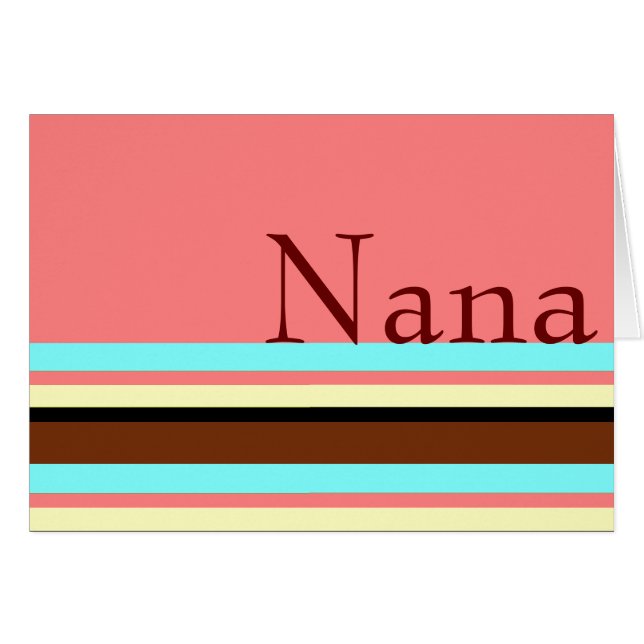 Nana's Cream blue brown pink (Front Horizontal)