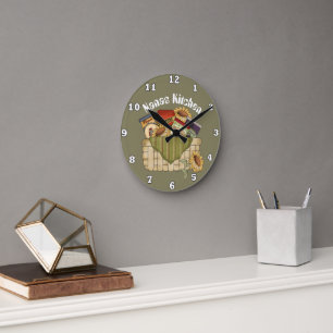 Nanas Cuisine amusante nourriture murale horloge