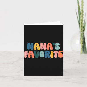 Nana's Favorite Family Baby Granhild Quote  Card