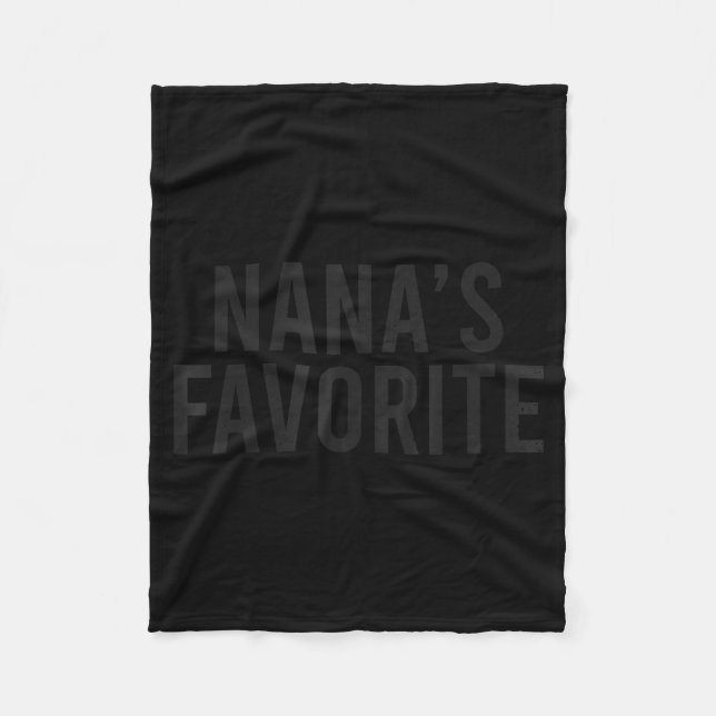 Nana's Favorite Family Baby Granhild Quote  Fleece Blanket (Front)