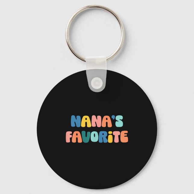Nana's Favorite Mother's Day Grandma  Keychain (Front)
