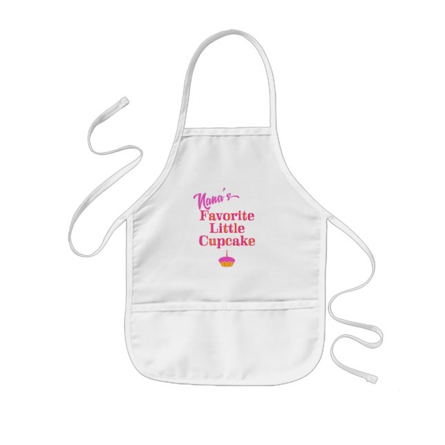 Nana's Favourite Little Cupcake Kids Apron (Front)