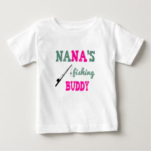 Nana's Fishing Buddy Baby Tee (pink)
