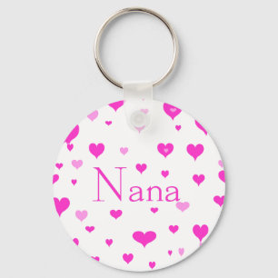 Nana's Hearts Keychain