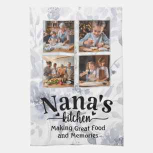 Nana's kitchen custom photos towel
