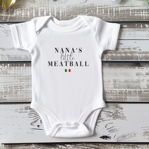 Nanas Little Meatball   Sweet Italian fun Baby Bodysuit