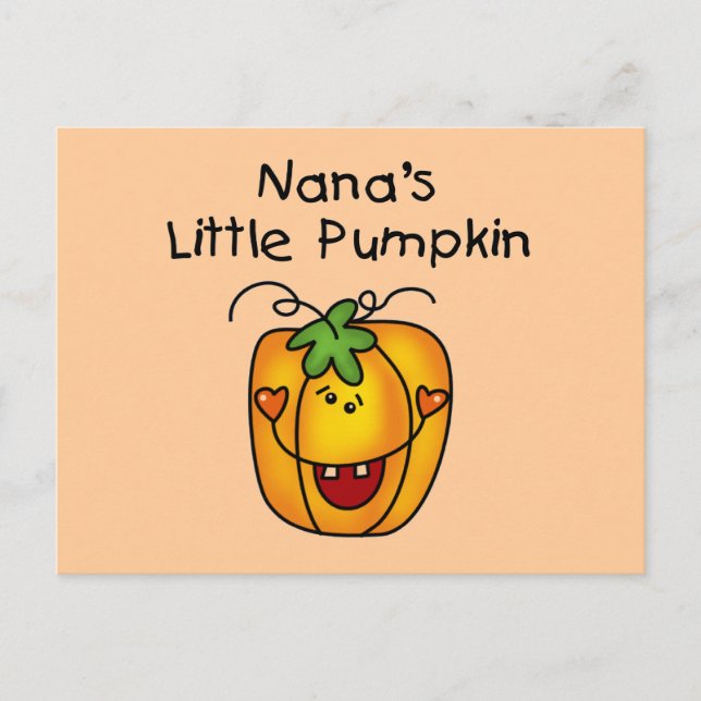 Nana's Little Pumpkin T-shirts and Gifts Postcard (Front)