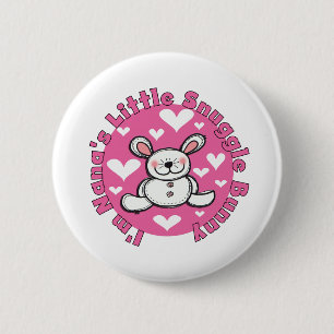 Nana's Little Snuggle Bunny 2 Inch Round Button