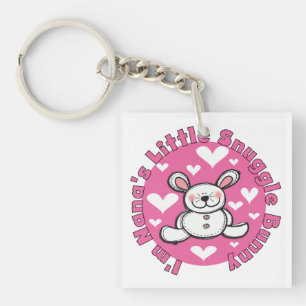 Nana's Little Snuggle Bunny Keychain