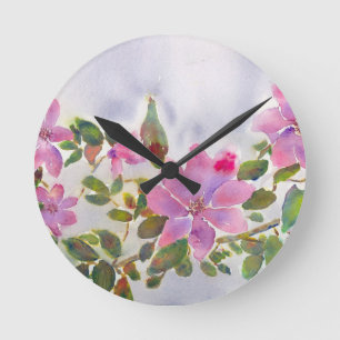 Nana's Roses Round Clock