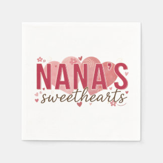 Nana's Sweethearts Birthday Napkins