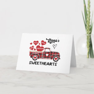 Nana's Sweethearts Truck Personalized Grandma Card