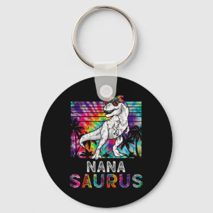 Nanasaurus Dinosaur Nana Saurus Family Matching Ti Keychain