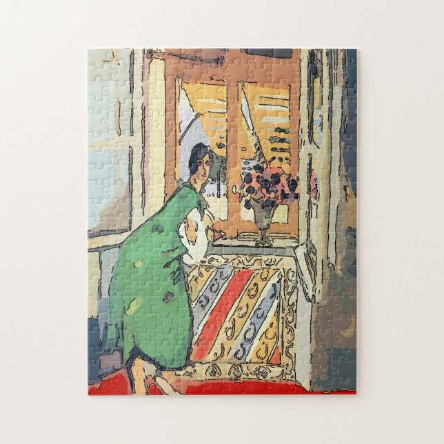 Nancy at Window 2 Jigsaw Puzzle (Vertical)
